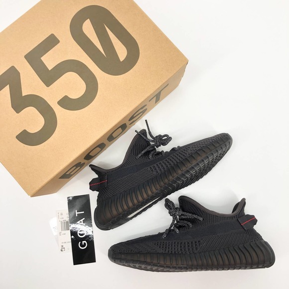 adidas Other - Adidas Yeezy Boost 350 V2 Static Black Non-Reflective Running Shoes 9